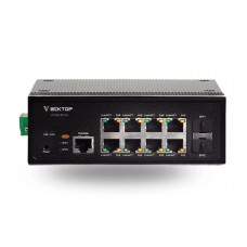 Коммутатор уровня 2 Vector VI1000-8P-2G, 8 портов 10/100/1000BaseT RJ45 с POE+, 2 порта 1GE SFP