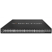 Коммутатор уровня 3 Vector VA2400-48P-6X, 48 портов 10/100/1000BaseT RJ45 с POE+, 6x1/10GE SFP+,2 БП