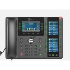 SIP телефон РТУ T16Р, 20 линий, 2 порта 10/100/1000, 20 SIP линий, 3 дисплея, 116 DSS клавиш