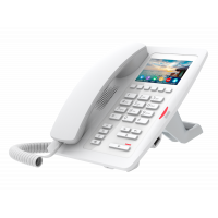 Гостиничный IP телефон Fanvil H5W, 2 SIP линии, цветной экран 3,5 дюйма, PoE, Wi-Fi, белый