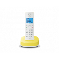 Радиотелефон DECT Panasonic KX-TGC310RU, белый с желтым
