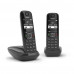 Радиотелефон DECT Gigaset AS690 DUO, черный