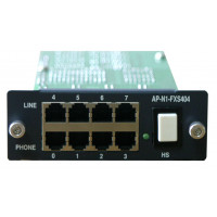 Модуль 4 порта FXS и 4 порта FXO для VoIP-шлюзов, GSM-шлюзов, IP-АТС Addpac
