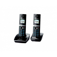Радиотелефон DECT Panasonic KX-TG8052RU, 2 трубки, черный