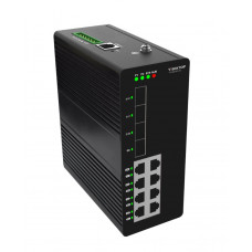 Коммутатор уровня 2 Vector VI1100-8P-4G, 8 портов 10/100/1000BaseT RJ45 с POE+, 4 порта 1GE SFP