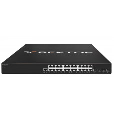 Коммутатор уровня 3 Vector VA2400-24P-4X, 24 порта 10/100/1000Base-T RJ45 с POE+, 4x1/10G SFP+, 2 БП