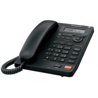 Проводной телефон KX-TS2570RU, ЖКД, спикерфон, черный