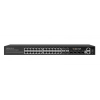 Коммутатор уровня 3 Vector VA2100-24P-4X, 20 портов 10/100/1000Base-T с POE, 4xGE, 4x1/10G SFP+