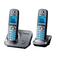 Радиотелефон DECT Panasonic KX-TG6612RU с доп. трубкой, серый