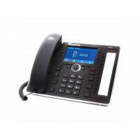 IP телефон AudioCodes 445HD, 6 SIP линии, цветной экран 4,3 дюйма, Gigabit Ethernet порты, Wi-Fi, PoE, без БП, черный